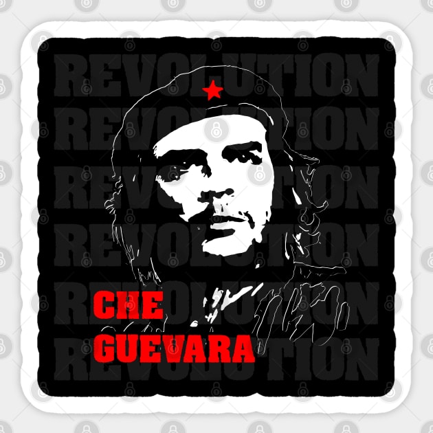 Che Guevara Rebel Cuban Guerrilla Sticker by HiDearPrint